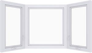 Bay and bow window product illustration