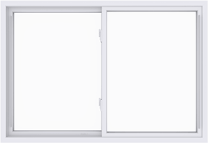 Double-slider window product illustration
