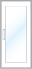 Malibu swinging French door X configuration
