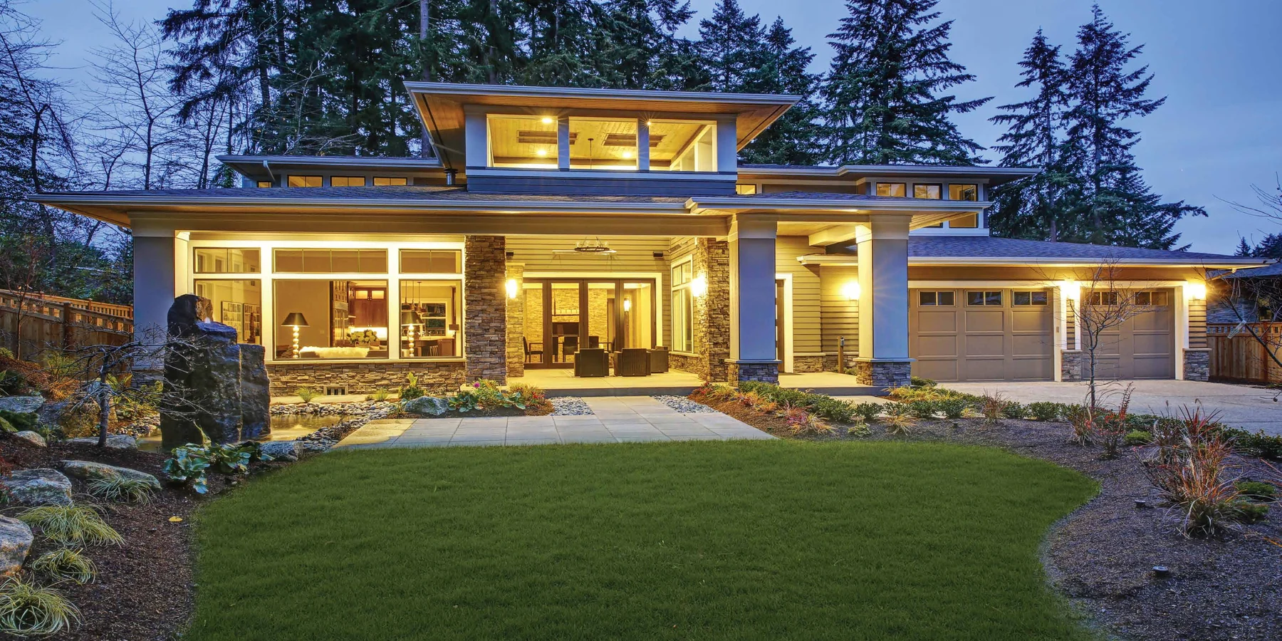 Contemporary home with Anlin windows and patio doors