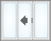 Malibu sliding patio door OXO configuration