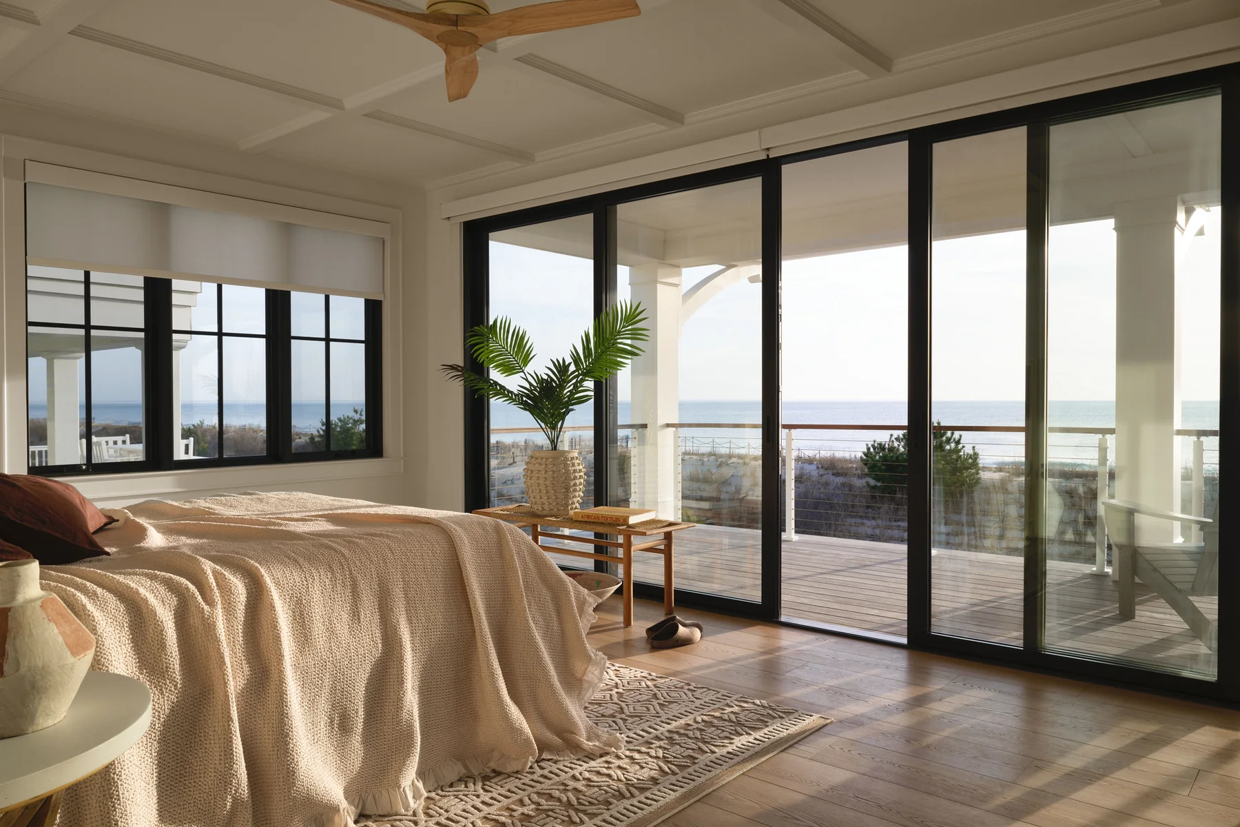 Marvin Modern multi-slide door opening to the coast