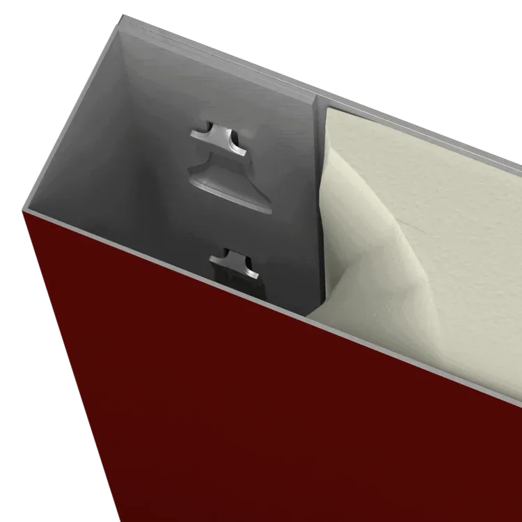 ProVia Legacy steel door tab-and-slot construction cutaway