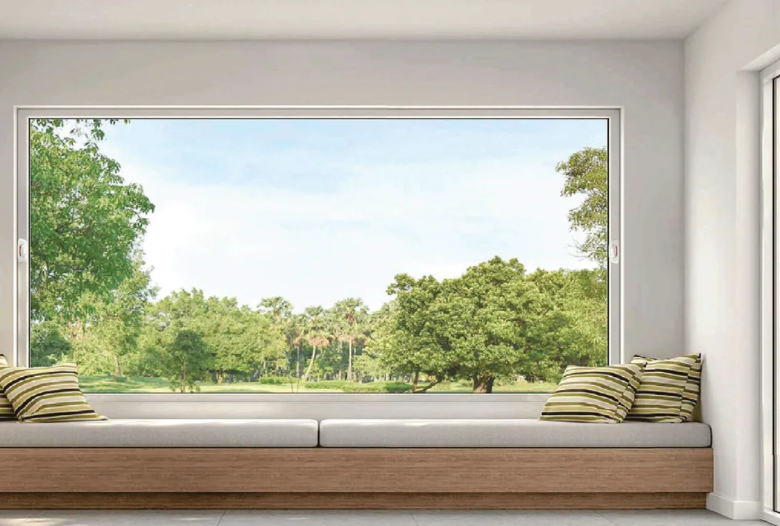 Sonoran window above a built-in window seat