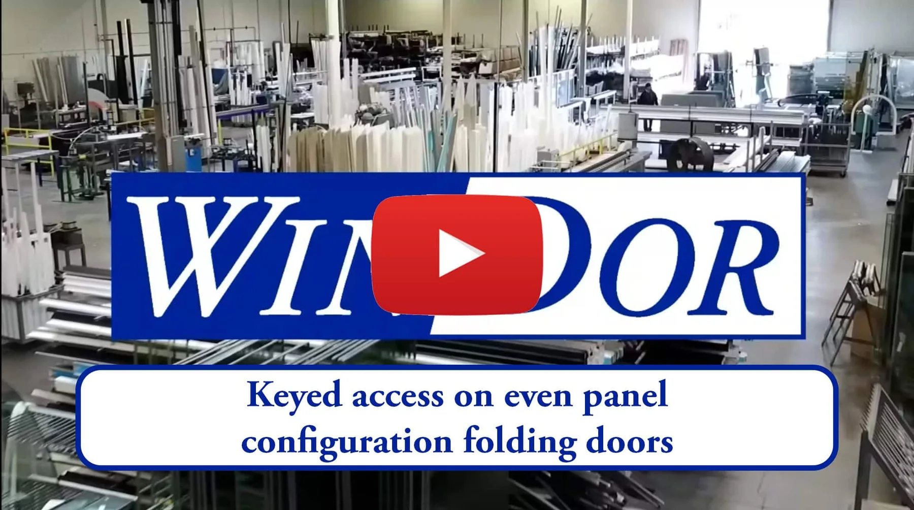 WinDor 3750 folding-door keyed-access hardware