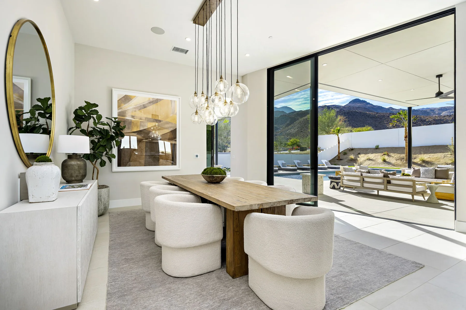 Win-Dor 4750 aluminum multi-slide door in a large opening